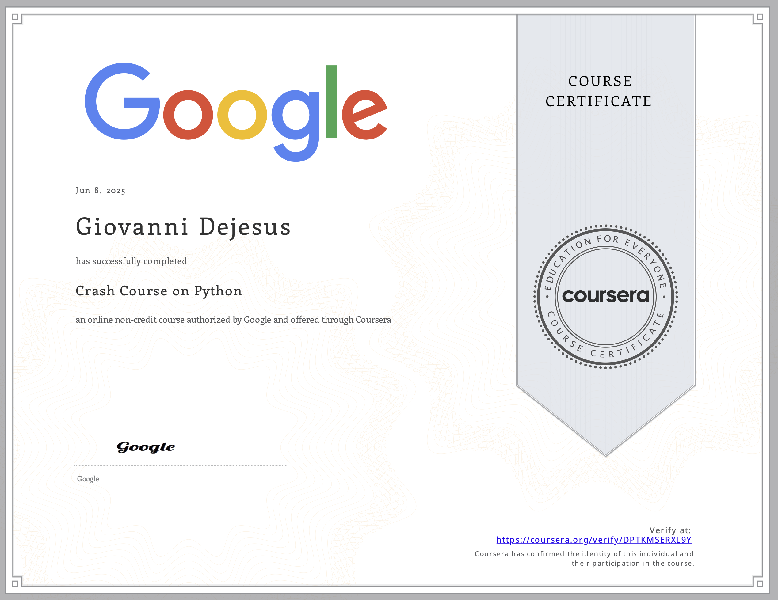 Google IT Automation with Python